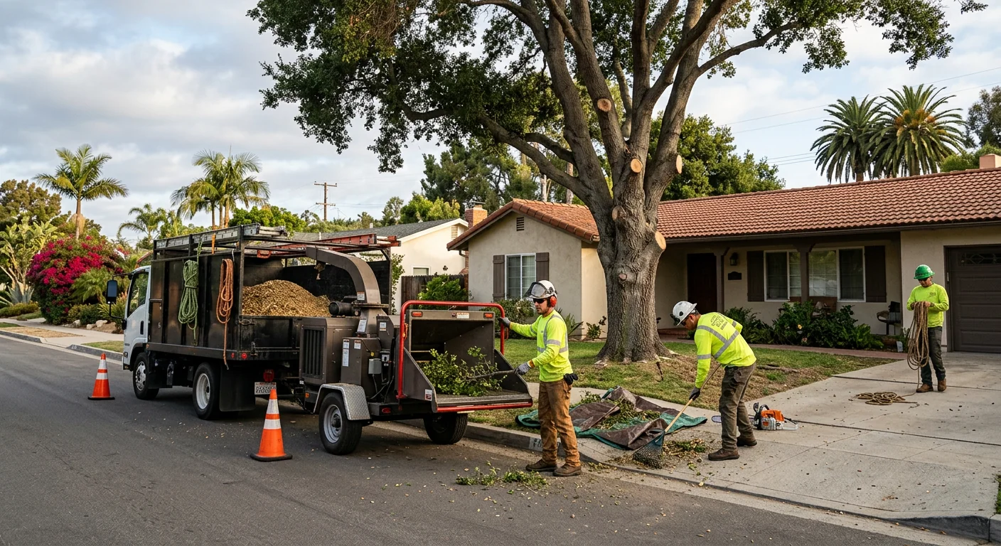 Finished Tree Service system setup by Carpinteria Tree Service Elite